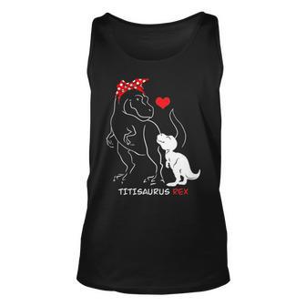 Titisaurus Rex Funny Dinosaur Family Titi Gift Unisex Tank Top - Seseable