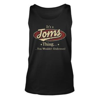Toms Personalized Name Gifts Name Print S With Name Toms Unisex Tank Top - Seseable