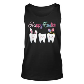 Tooth Easter Gift Funny Costume Bunny Chick Rabbit Eggs V2 Unisex Tank Top - Seseable