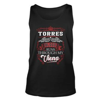 Torres Blood Runs Through My Veins V2 Unisex Tank Top - Seseable