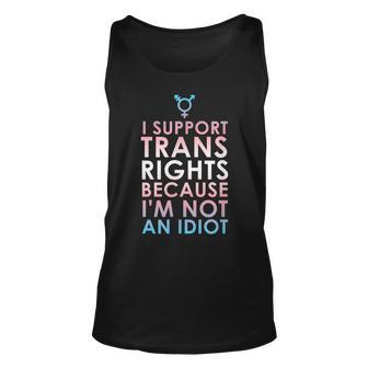 Transgender Ally Trans Pride Flag Support Unisex Tank Top - Seseable