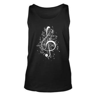 Treble Clef Keys - Piano Player Pianist Classical Music Unisex Tank Top | Mazezy