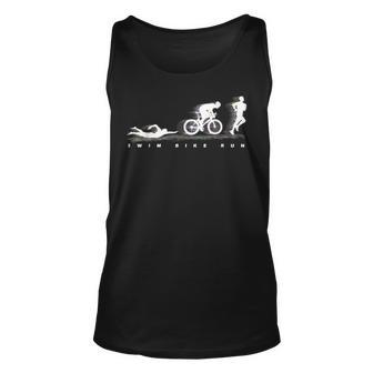 Triathlon Swim Bike Run Geschenk Für Sportler Tank Top - Seseable