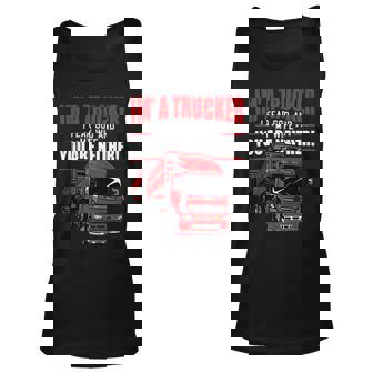 Trucker Trucker Accessories For Truck Driver Motor Lover Trucker_ V5 Men Women Tank Top Graphic Print Unisex - Thegiftio