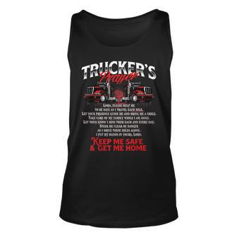 Truckers Prayer Semi Truck Driver Trucking Big Rig Driving Tank Top | Mazezy