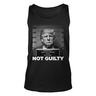 Trump Not Guilty Shot Free Trump I Stand With Trump Unisex Tank Top | Mazezy