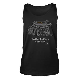 Turbo 4 Cylinder Engine Forced Induction 4G63 Unisex Tank Top | Mazezy