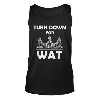 Turn Down For Wat Cambodian Khmer Pride Cambodia Unisex Tank Top | Mazezy