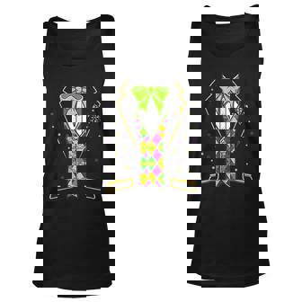 Tuxedo Costume Mardi Gras Carnival Parade Masquerade Party V2 Unisex Tank Top - Seseable
