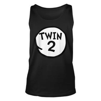 Twin 2 Funny Matching Twins Twin Two Unisex Tank Top - Seseable