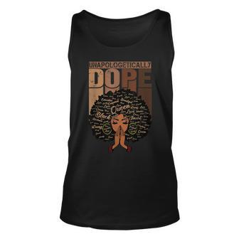 Unapologetically Dope Afro Melanin Black History Month Unisex Tank Top - Seseable
