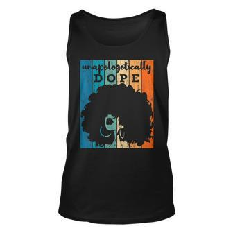 Unapologetically Dope Black History Month African American V25 Unisex Tank Top - Seseable