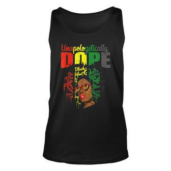 Unapologetically Dope Black Queen Women African American Unisex Tank Top - Seseable