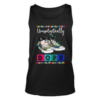 Unapologetically Shoes Black History Month Black History Unisex Tank Top - Seseable