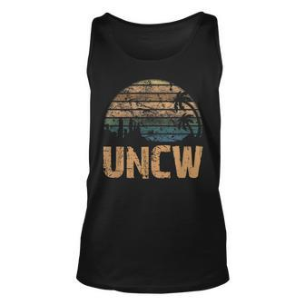 Uncw Vintage Sunset University Alumni Funny Unisex Tank Top - Seseable