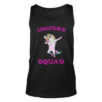 Unicorn Squad Dabbing Dab Dance Funny Unisex Tank Top | Mazezy