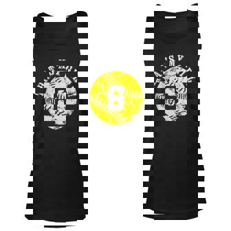 Unique Thats My Girl 6 Softball Player Mom Or Dad Gifts Unisex Tank Top - Thegiftio