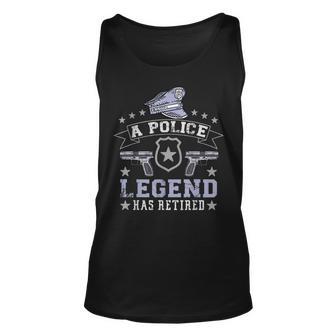 Unisex TankTop für pensionierte Polizisten, Legende im Ruhestand - Seseable