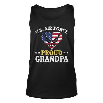Us Air Force Proud Grandpa Airman Grandpa T Tank Top | Mazezy