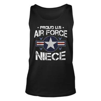 Us Air Force Proud Niece - Proud Air Force Niece Veteran Day Unisex Tank Top - Seseable