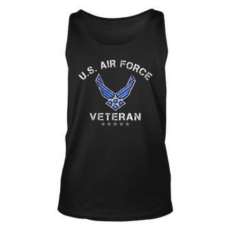 US Air Force Veteran Vintage Usa Flag Veterans Day Gifts Unisex Tank Top - Seseable