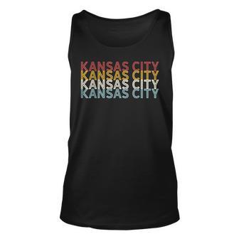 Us American City 70S Retro Usa - Vintage Kansas City Unisex Tank Top - Seseable