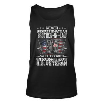 Us Veteran Brother-In-Law Veterans Day Us Patriot Patriotic Unisex Tank Top - Seseable