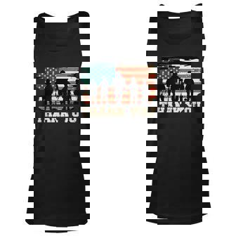 Usa Flag Memorial Day Thank You Veterans Day Unisex Tank Top - Thegiftio