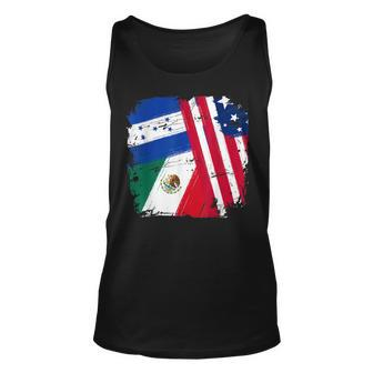 Usa Mexico Honduras Flags Unisex Tank Top | Mazezy