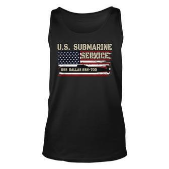 Uss Dallas Ssn-700 Submarine Veterans Day Fathers Day Unisex Tank Top - Seseable