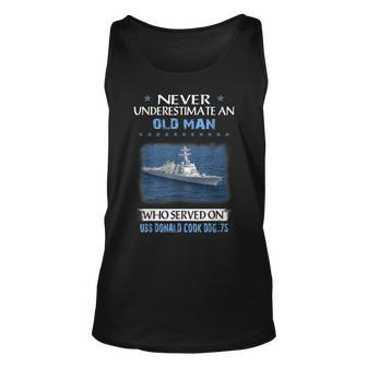 Uss Donald Cook Ddg-75 Destroyer Class Veterans Father Day Unisex Tank Top - Seseable