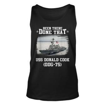 Uss Donald Cook Ddg-75 Veterans Day Father Day Gift Unisex Tank Top - Seseable