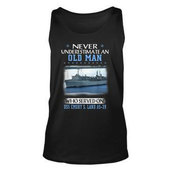 Uss Emory S Land As-39 Veterans Day Father Day Gift Unisex Tank Top - Seseable