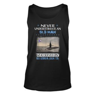 Uss Georgia Ssgn-729 Submarine Veterans Day Father Day Gift Unisex Tank Top - Seseable