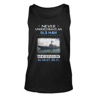 Uss Halsey Ddg-97 Destroyer Class Veterans Day Father Day Unisex Tank Top - Seseable