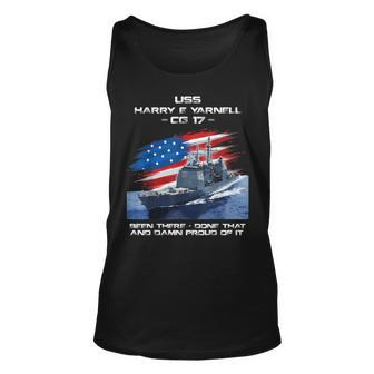 Uss Harry E Yarnell Cg-17 Class Cruiser American Flag Unisex Tank Top - Seseable