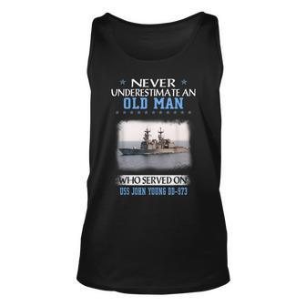 Uss John Young Dd-973 Destroyer Class Veterans Father Day Unisex Tank Top - Seseable