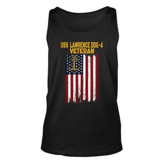 Uss Lawrence Ddg-4 Destroyer Veterans Day Fathers Day Dad Unisex Tank Top - Seseable
