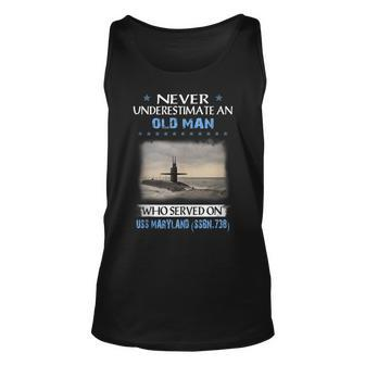 Uss Maryland Ssbn-738 Submarine Veterans Day Father Day Unisex Tank Top - Seseable