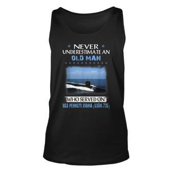 Uss Pennsylvania Ssbn-735 Submarine Veterans Day Father Day Unisex Tank Top - Seseable