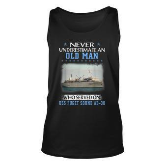 Uss Puget Sound Ad-38 Veterans Day Father Day Unisex Tank Top - Seseable