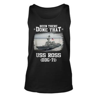 Uss Ross Ddg-71 Destroyer Class Veterans Day Father Day Unisex Tank Top - Seseable
