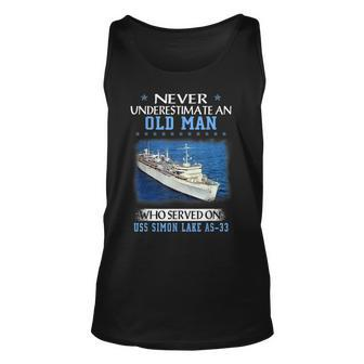 Uss Simon Lake As-33 Veterans Day Father Day Unisex Tank Top - Seseable