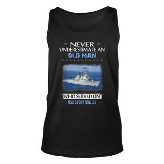 Uss Stout Ddg-55 Destroyer Class Veterans Day Father Day Unisex Tank Top - Seseable