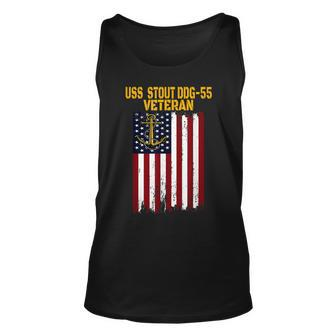 Uss Stout Ddg-55 Destroyer Veterans Day Fathers Day Unisex Tank Top - Seseable