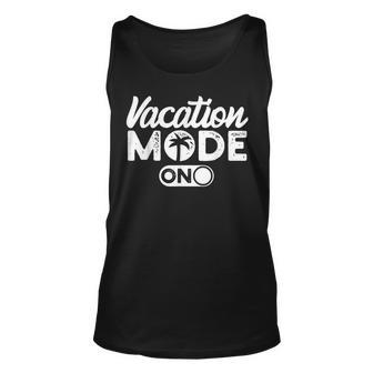 Vacation Summer Travel Traveling Mode Unisex Tank Top | Mazezy