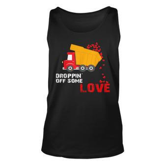 Valentines Day Gifts For Men Droppin Off Some Love Him Her Unisex Tank Top - Seseable