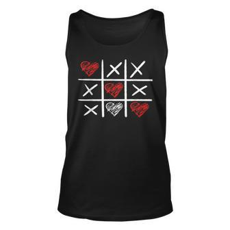Valentines Day Tic-Tac-Toe Xo-Xo Funny Valentine Gifts Unisex Tank Top - Seseable