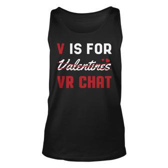 Valentinstag VR Chat Unisex TankTop, Herzen Motiv für den Liebsten - Seseable