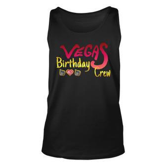 Vegas Birthday Crew Party Shirt Unisex Tank Top | Mazezy
